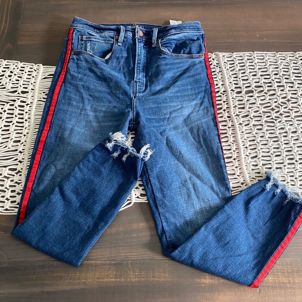 Abercrombie & Fitch ultra high rise ankle jeans